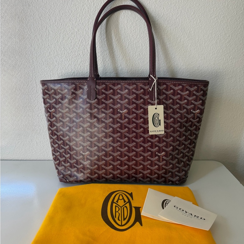 Goyard Burgundy Artois PM Tote Bag